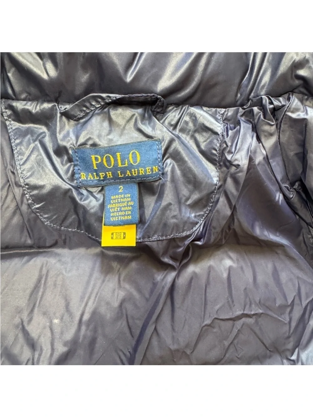 Polo by Ralph Lauren Girls' Navy Hooded Puffer Jacket